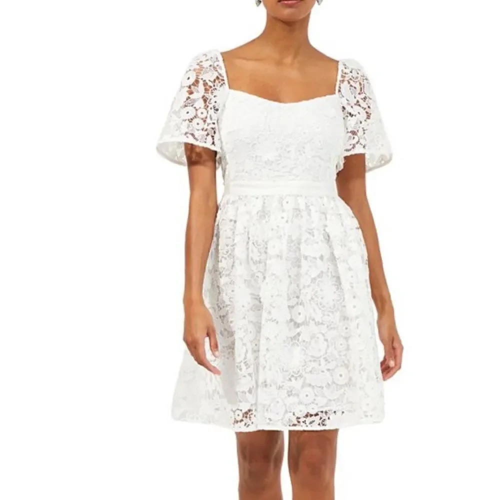 NWT French Connection Celilla Cabello Floral Lace Dress Size 8